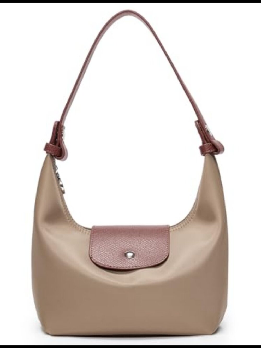 Mini Nylon Crossbody Bag Convertible Crescent Shoulder Purse 3-Way